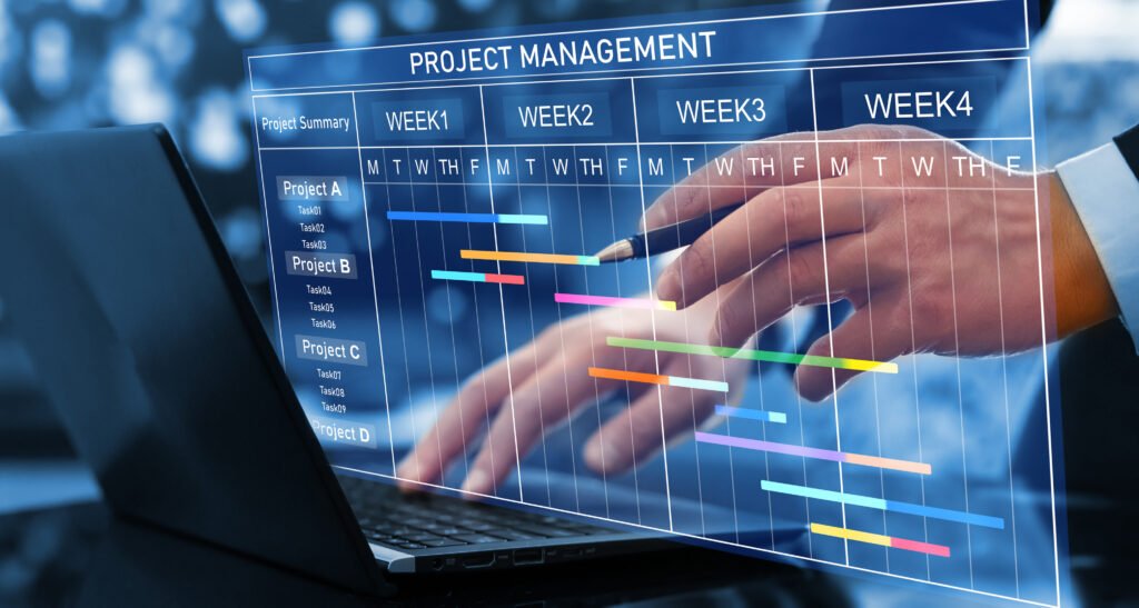 Project management screen